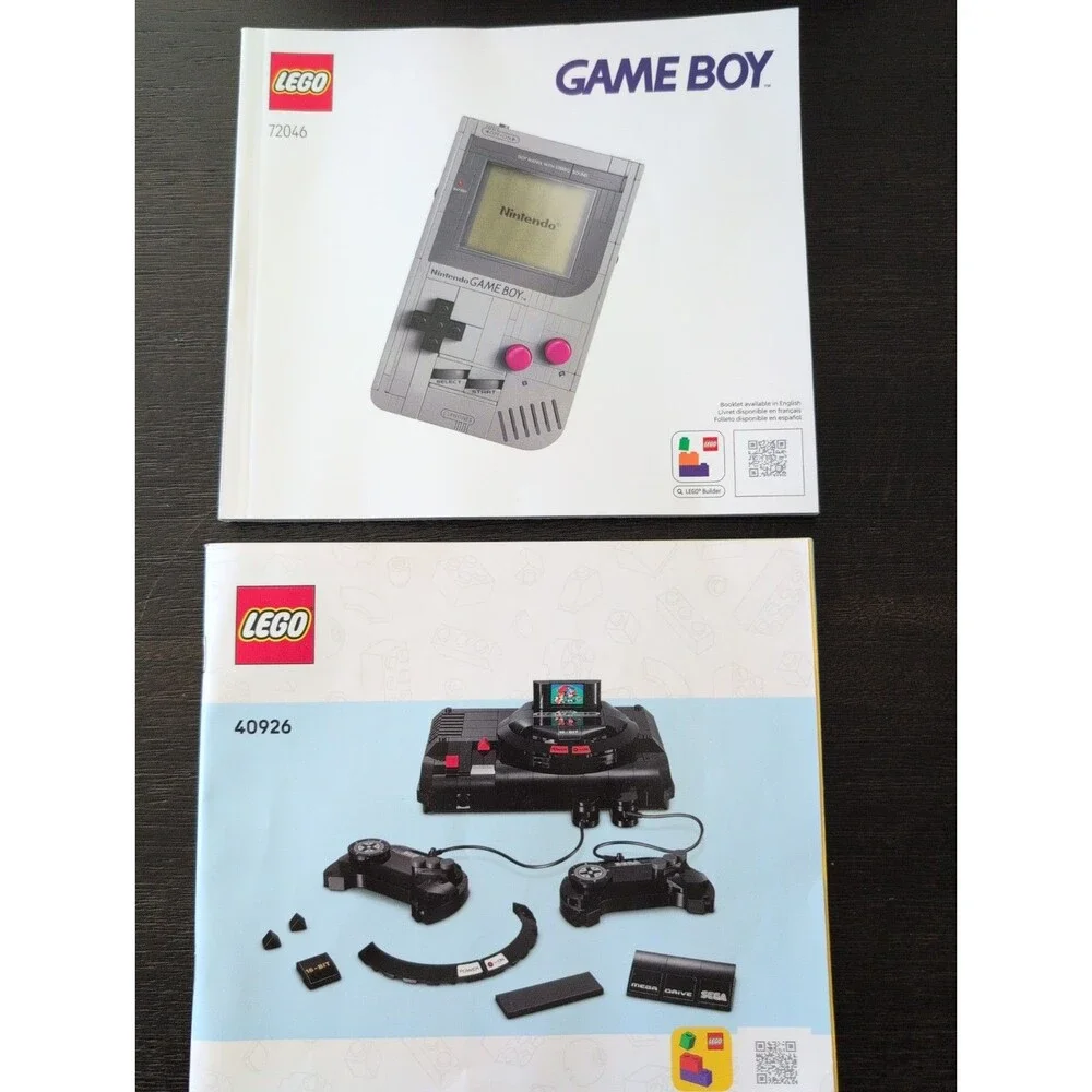 Lego 40926 and 72046 Game Boy and Sega Genesis INSTRUCTIONS ONLY